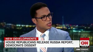 "Poor judgement is when you eat pizza too late or close to bedtime. What they did there was show a willingness and an eagerness to work with the Russians. We should call it what it is." - Rep. Eric Swalwell says the House Intelligence Committee's redacted Russia report doesn't go far enough in condemning the June 2016 Trump Tower meeting https://cnn.it/2KkZ8SR | Don Lemon