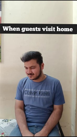 when guests visit home 🤣 #guest #relatable #shorts