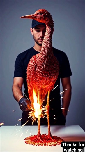 I Built a Bird from 10,000 Matchsticks… Then Lit It 🔥 #pygame #ncurses #pycode #pycode #pybytes