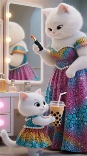 Makeup + Cold Coffee = Purrfect Cat Love 💄| adorable #trending #shots