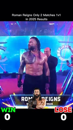 Roman Reigns Only 2 Matches 1v1 in 2025 Results #wwe #wrestling #romanreigns #viral #foryou