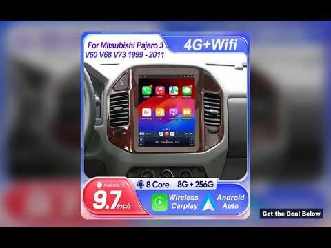 97 inch Android For Mitsubishi Pajero 3 V60 V68 V73 1999 2011 Carplay Car Radio Multimedia Player GP
