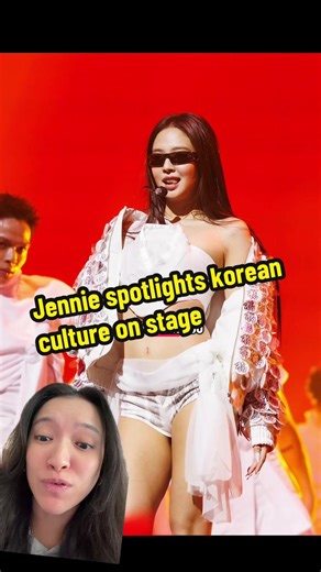 Jennie spotlights korean culture on MMA stage #jenniekim #jennie #blackpink #kpop #mma2025