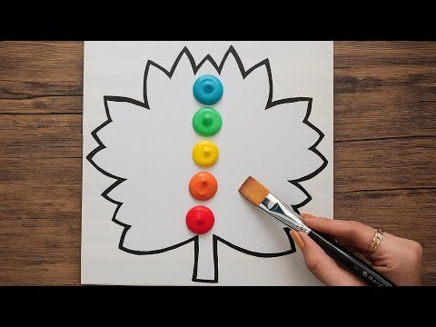 Acrylic Canvas Painting Tutorial | Relaxing & Easy Art for Beginners