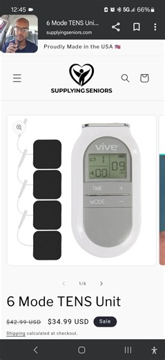 This compact 6-mode TENS unit delivers targeted pain relief through digital pulse technology! 16 intensity levels works on shoulders, back, knees, wrists & more. Includes electrode pads & batteries. Only 3