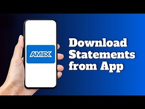 How to Download Amex Statement from App