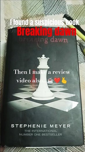 Breaking dawn book review 💯🖤☕. #books #studygram #reading