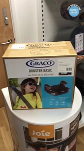 Here's a closer look at this Midnight Black coloured Graco Booster Basic Group 2/3 Car Seat, which is ONLY £17.95 👌 It's absolutely ideal for those long journeys as it features 2 retractable cup holders that are perfect for putting drinks or even pots of colouring pencils in. Available at Online4Baby - AD 👉 https://moneysaveronline.co.uk/8s22 | Money Saver By Dansway