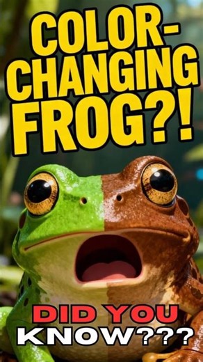 Did You Know? Frogs Can Change Color #didyouknow #frogfacts #animals