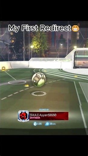 I scored my first redirect in Rocket League👌👏😄