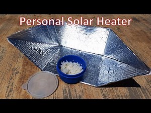 How to make an easy foldable solar heater / cooker for $tudents : $olar Energy