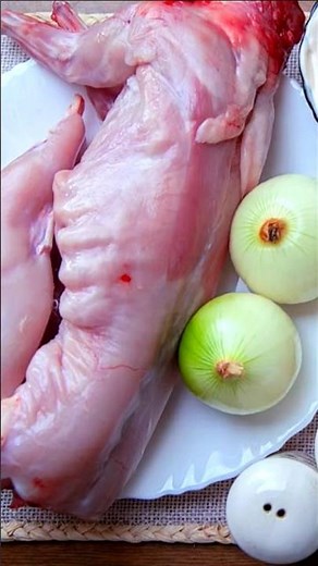 Recipe for oven-baked rabbit 😋 #delicious #cooking #food #recipes