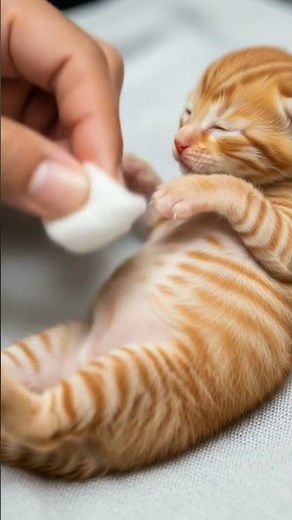 Cara Merawat Anak Kucing Baru Lahir Tanpa Induk 🐱❤️ #kitten