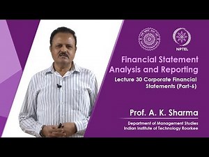 Lecture-30- Corporate Financial Statements (Part-6)