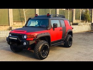 🚗Toyota FJ Cruiser - changing optics💥Dismantling headlights and assembling LED lenses👍Car tuning ...