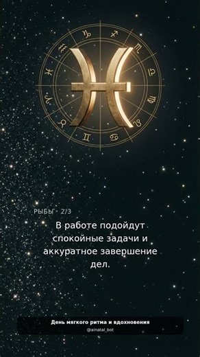 Рыбы — День мягкого ритма и вдохновения #Shorts