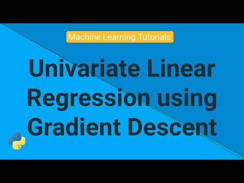 Univariate Linear Regression using Gradient Descent | Machine Learning Tutorials | Python
