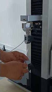 Stretch film tensile and elongation Testing on TST-01 tensile tester