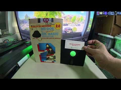 MSDOS & GW Basic Emulator 2.0 Unboxing C64 Game