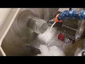 Cutting acrylic lenses on CNC lathe