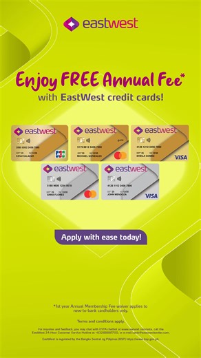 Enjoy exclusive offers on dining, shopping, and more with EastWest credit cards. Apply now! | EastWest Bank