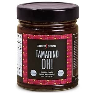 Essie Spice TamarindOH Tamarind and Guava Cooking Sauce and Marinade 10 Ounces Small Batch Non GMO Gluten Free Gourmet Tamarind Paste and Sauce