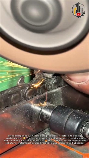 Perfect Chainsaw Chain Sharpening! #Shorts #Satisfying