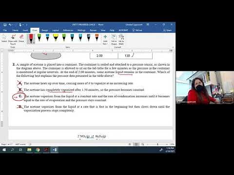 AP Chem Unit 7 Progress Check Multiple Choice Part 1