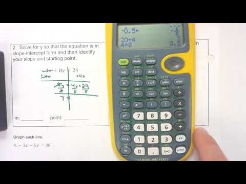 4.3 - Graphing Lines in Standard Form