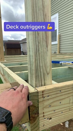 DIY Deck Outrigger Blocks for Easy Deck Support Post Spacing