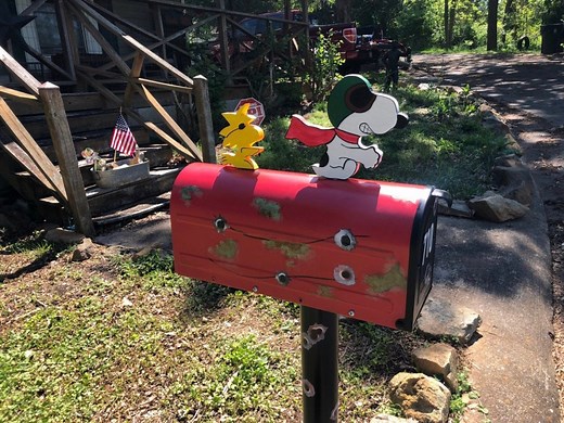 Patina Snoopy Red Baron Mailbox (made as the Oders Come In) - Etsy
