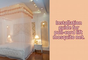 Installation guide for pull-cord lift mosquito