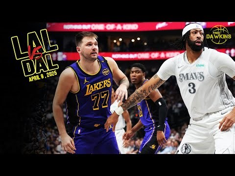 Los Angeles Lakers vs Dallas Mavericks Full Game Highlights | April 9, 2025 | LUKA's Return