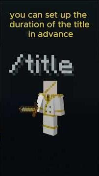 /title command in Minecraft
