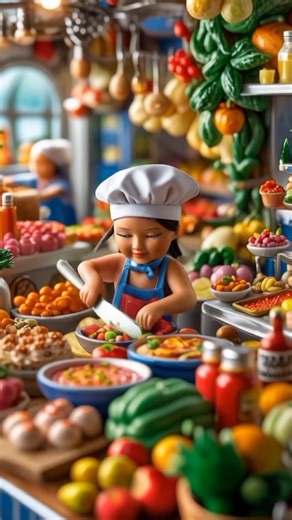 Tiny Chef's Stunning Dollhouse Kitchen Setup