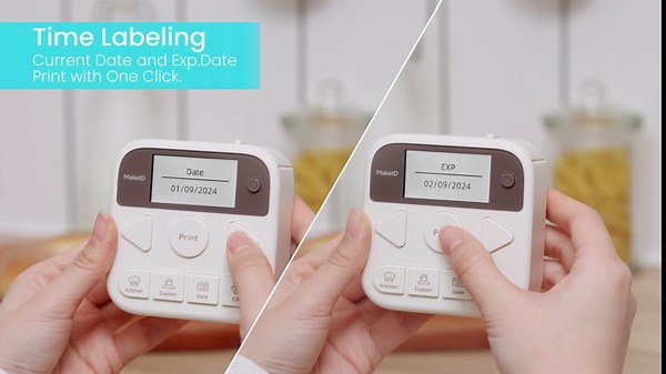 MakeID S1/S1 PRO Label Tape White, Thermal Paper Self-Adhesive Laminated Label Tape Replacement, 12 x 35 mm (0.47 x 1.38 Inch) 210 Tapes/Roll