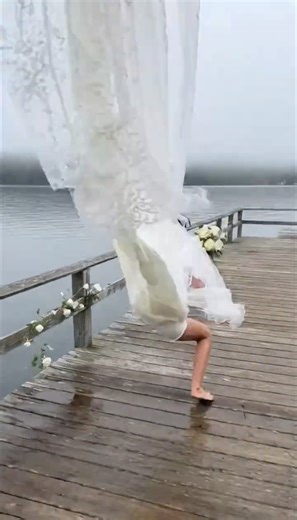 Wedding drone RIPS dress... then a massive wave hits!👗🚁🌊