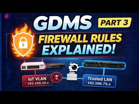Lock Down Your Network 🔒 | GDMS Firewall Rules + VLAN Isolation (Part 3)