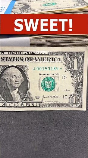 Semi-Rare $1 Star Note Found - Worth $10! #currency #rich #money