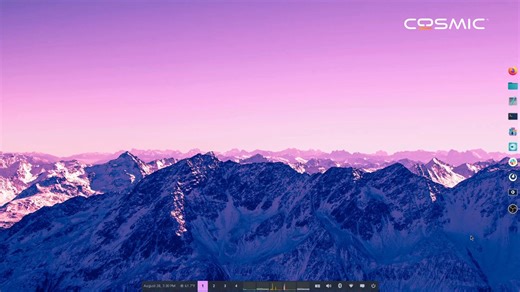 COSMIC Desktop on Instagram: "Use the Launcher to open apps, navigate the desktop, and find files. You can also search the web and use a calculator! All with a press of the Super key. #cosmicde #uxui #mountainsunrise #snowypeaks #software #linux"