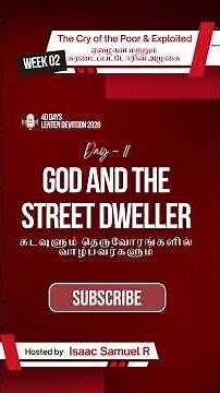 Jesus & the Homeless – The Truth | The Cry of the Poor & Exploited | Lenten Devotion 2026 – Day 11