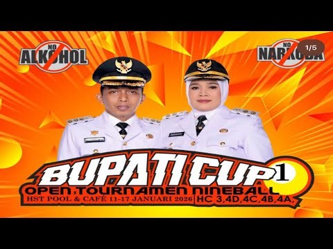 BUPATI CUP 1 OPEN TOURNAMEN NINE BALL | HST BILLARD