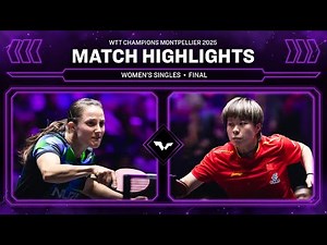 Sabine Winter vs Wang Yidi | WS Final | #WTTMontpellier 2025