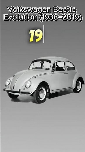 Volkswagen Beetle Evolution 1938–2019 From People's Car to Icon