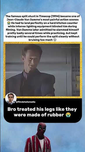 Jean-Claude Van Damme Kept Destroying Himself for the Split 😭 | Timecop (1994)