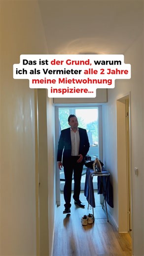 Ricardo & Christian Althaus | Immobilien & Finanzierung on Instagram: "„Wusstest du, dass Vermieter ein Besichtigungsrecht haben? Ja oder nein?“ Viele glauben: „Der Vermieter darf die Wohnung nie betreten.“ Stimmt so nicht. Das Gesetz nennt keine feste Frist, aber die Rechtsprechung erlaubt Besichtigungen in angemessenen Abständen – in der Praxis etwa alle 1–2 Jahre. 👉 Voraussetzung: berechtigtes Interesse, zum Beispiel: - Kontrolle des Zustands der Wohnung - Erkennen von Schäden oder Schimmel 