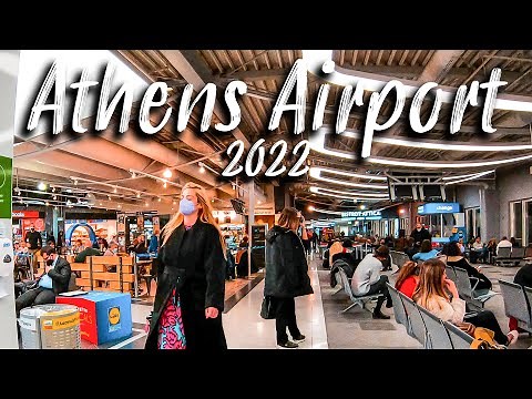 Athens Airport || Greece 2022, Walking Tour 4K UHD, Athens International Airport