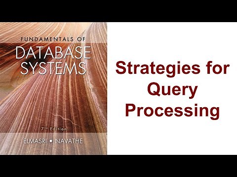 [FDBS] - Ch18 - Strategies for Query Processing