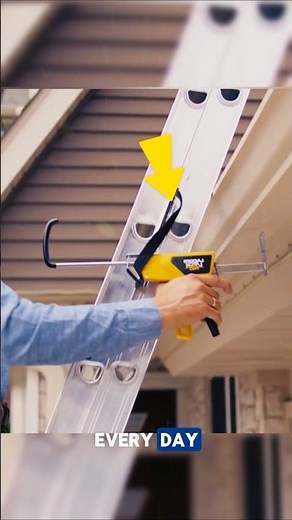 This smart gutter clamp helps prevent ladder slips and can protect you from serious falls