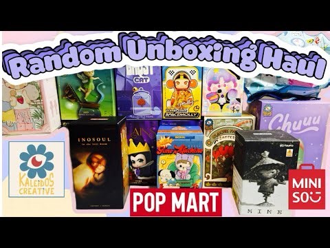 Random Blind Box Unboxing 🎀 Pop Mart, Kaleidos Creative, and Miniso Pulls ✨